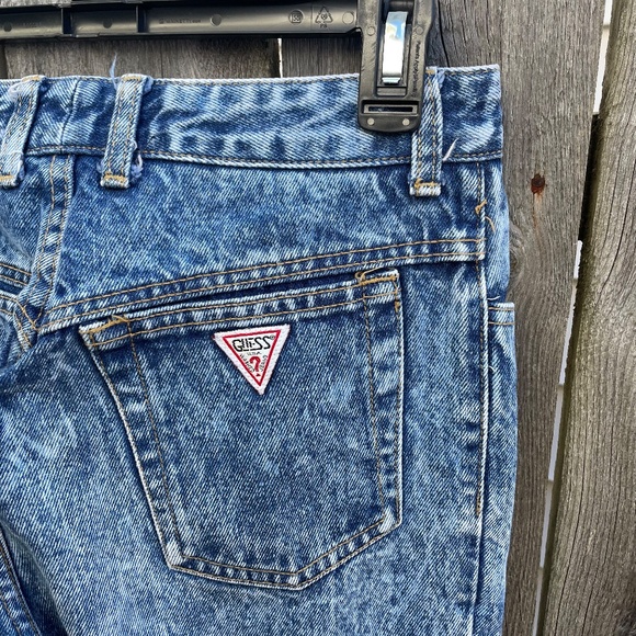 Vintage Acid Wash Georges Marciano Guess Zipper Ankle Jeans - Picture 2 of 7